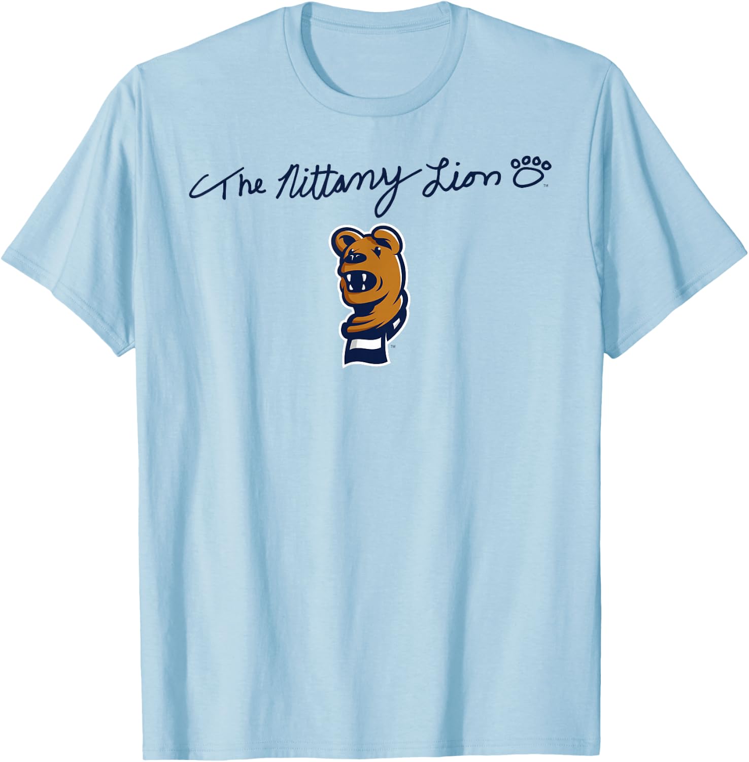 Penn State Nittany Lions Mascot Script Logo T-Shirt - T-Shirt | Light Blue