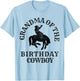 Grandma of the Birthday Cowboy Western Rodeo Party Matching T-Shirt - T-Shirt | Light Blue