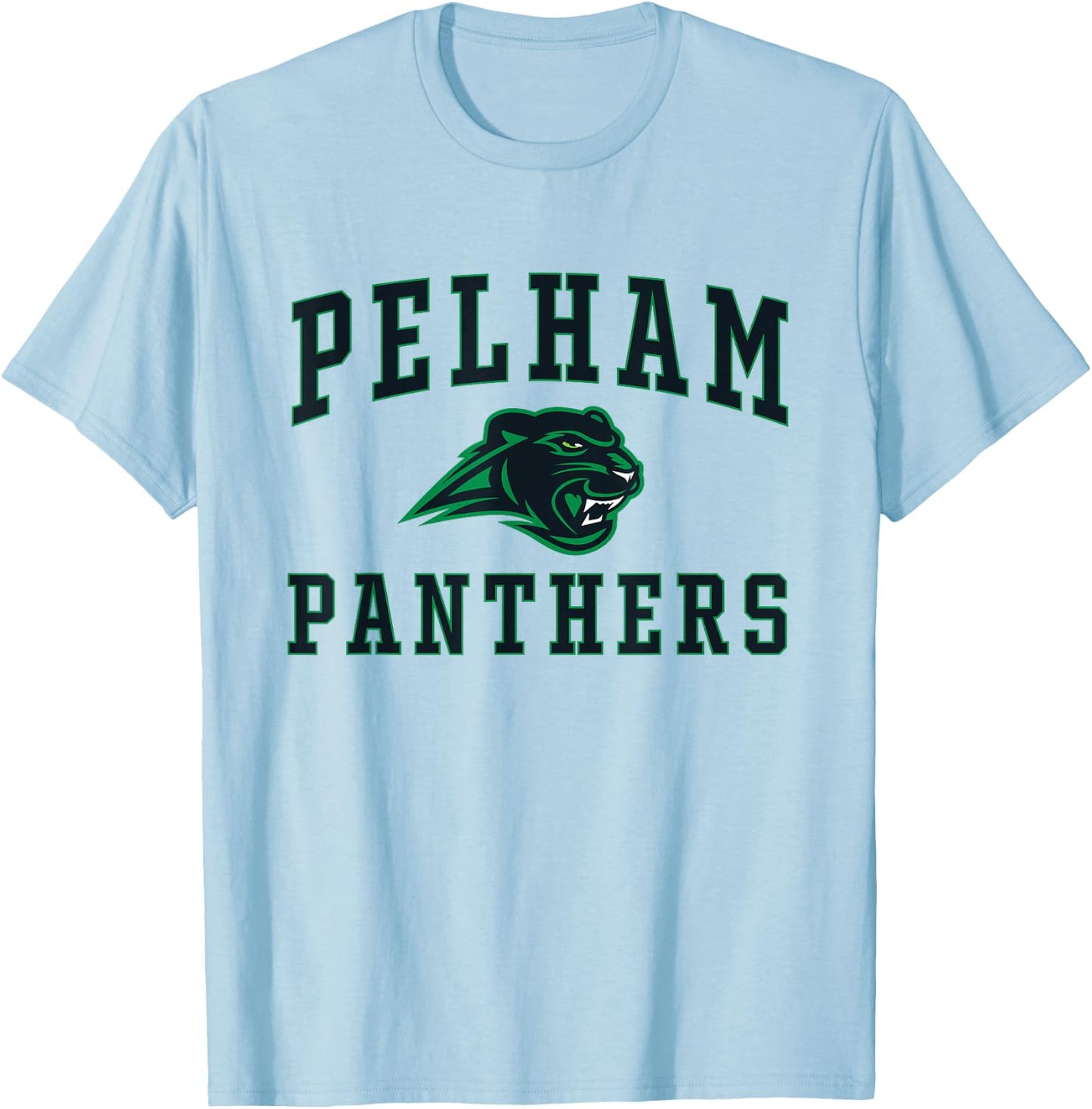Pelham High School Panthers C1 T-Shirt - T-Shirt | Light Blue