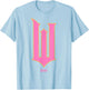 Wicked Movie W Logo Pink Goes Good with Green T-Shirt - T-Shirt | Light Blue