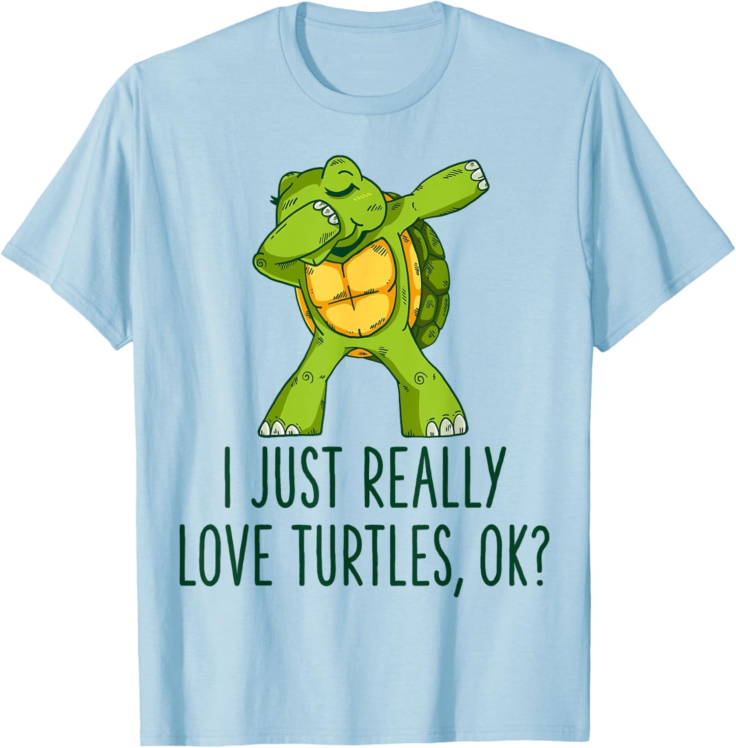 I Just Really Like Turtles Shirt Turtle Lover Gift Kids T-Shirt - T-Shirt | Light Blue