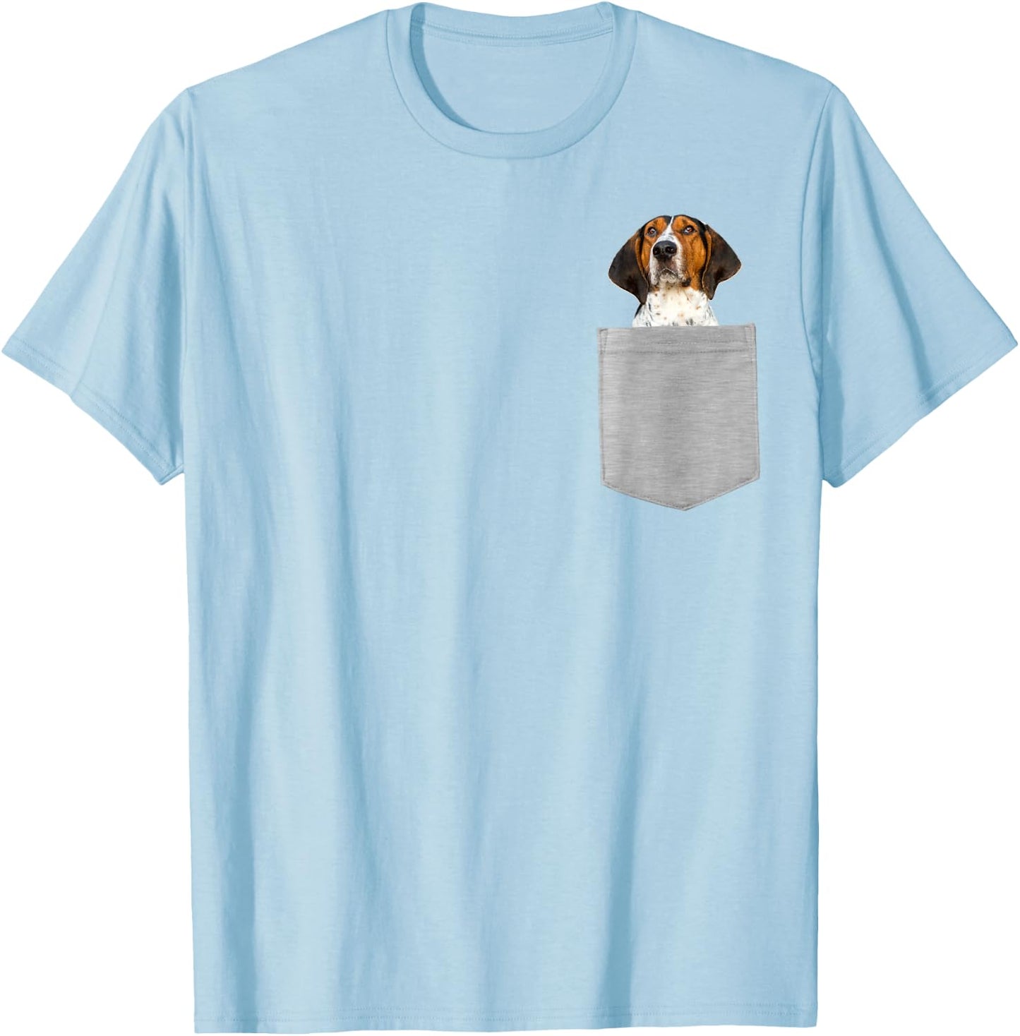 Dog in Your Pocket Treeing Walker Coonhound T-Shirt - T-Shirt | Light Blue
