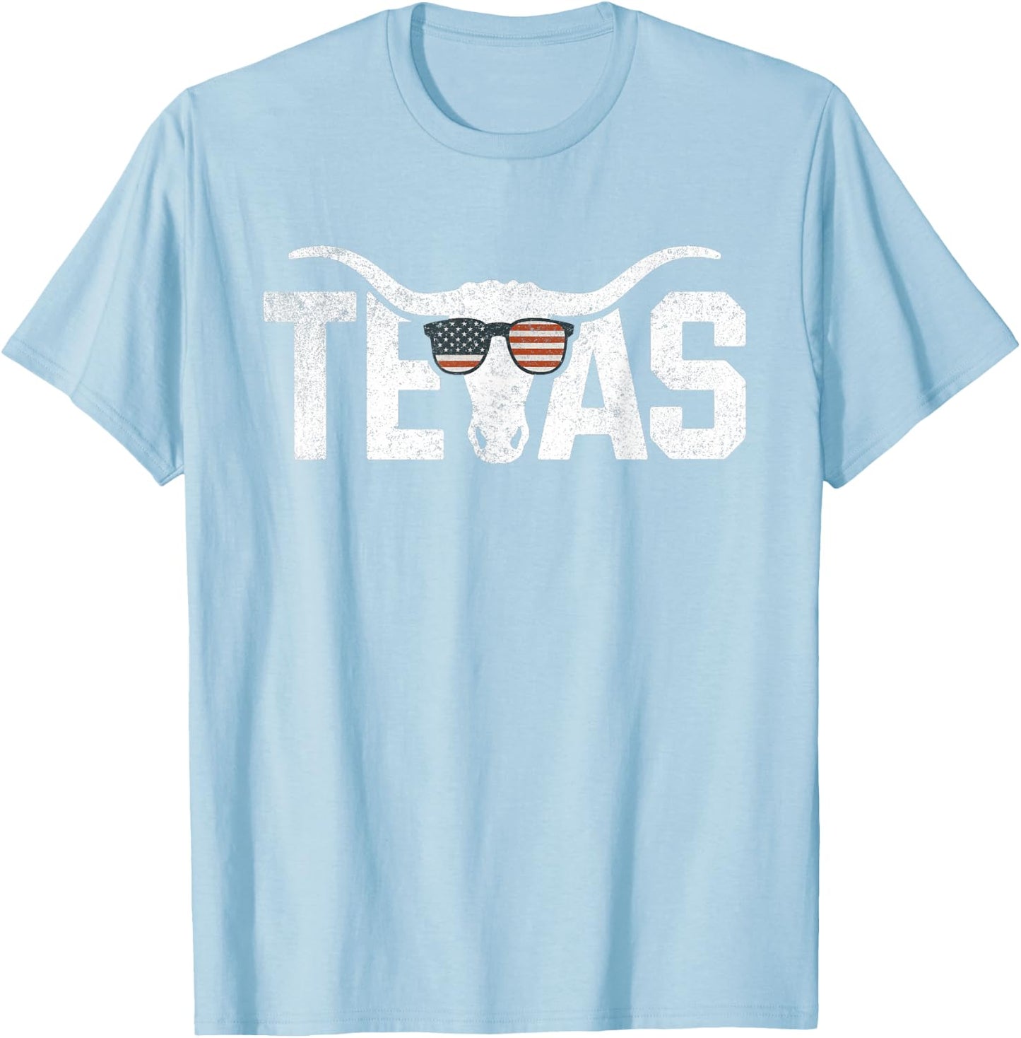Texas Vintage Retro T-Shirt - T-Shirt | Light Blue