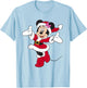 Disney Santa Minnie Mouse Holiday T-Shirt - T-Shirt | Light Blue