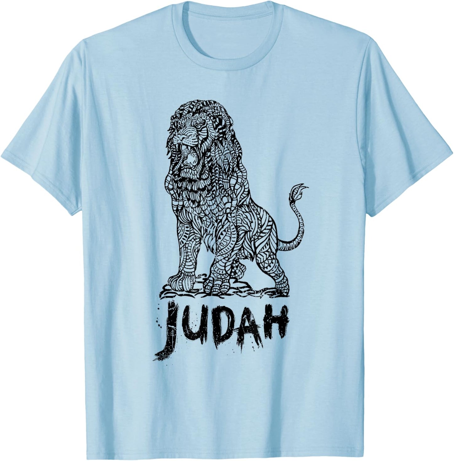 Lion of Judah Israel Jewish Jerusalem Jew Hebrew T-Shirt - T-Shirt | Light Blue