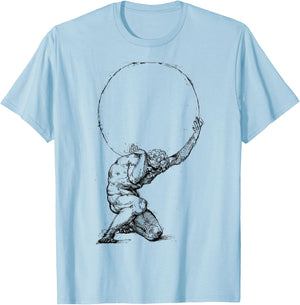 Atlas Greek mythology Greece Greek Gods and Heroes T-Shirt - T-Shirt | Light Blue