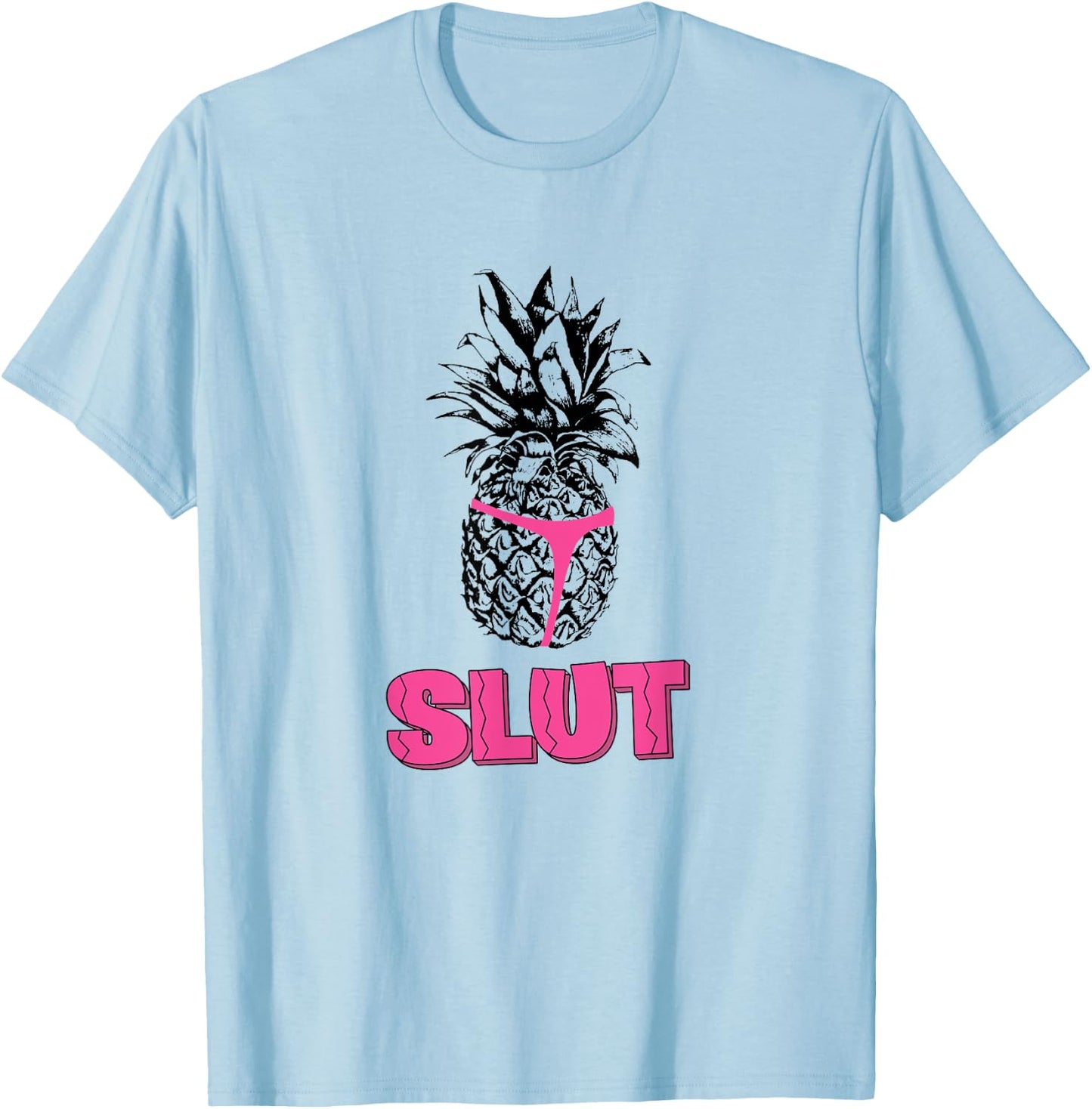Pineapple Bikini Fine Brooklyn Nice Meme Shirt T-Shirt - T-Shirt | Light Blue