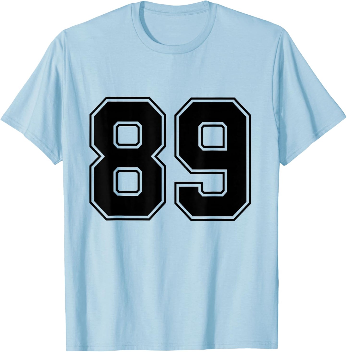 #89 Number 89 Sports. Jersey My Favorite Player #89 T-Shirt - T-Shirt | Light Blue