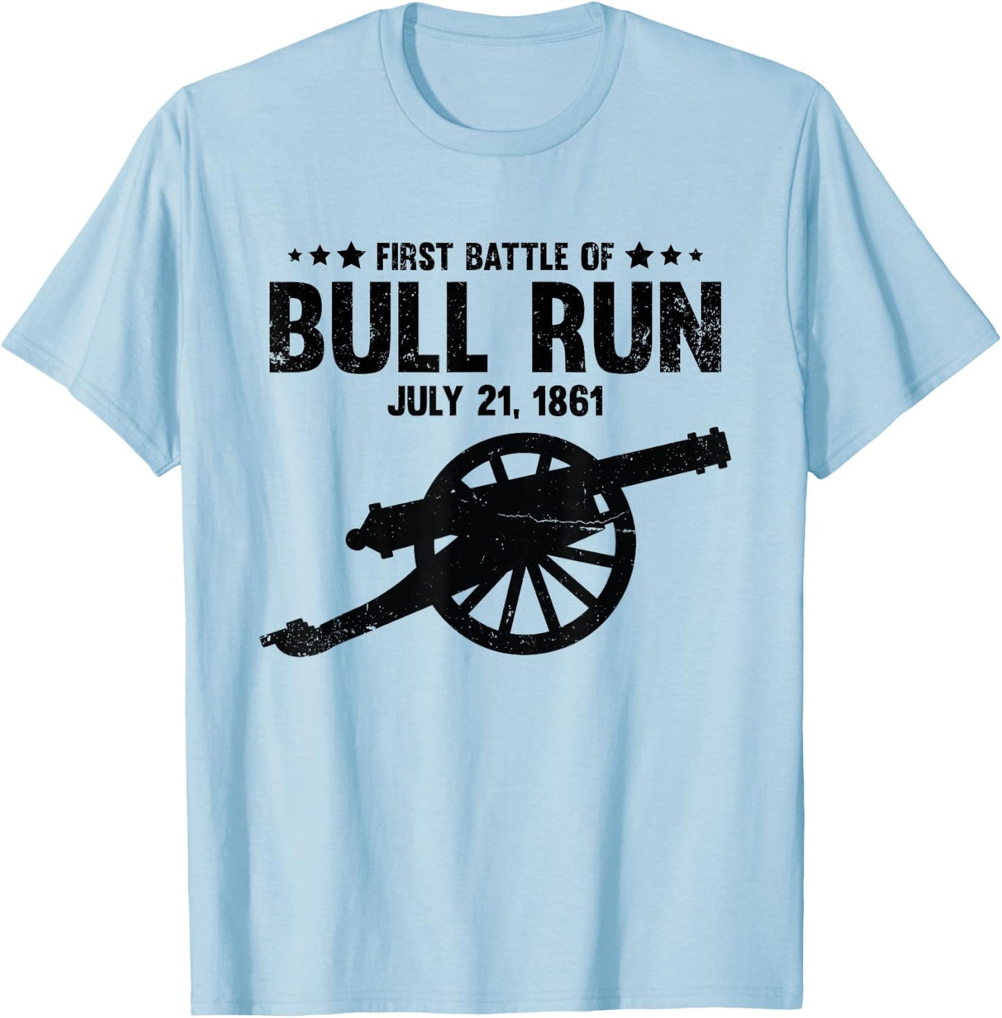 Civil War Battle of Bull Run Manassas National Battlefield T-Shirt - T-Shirt | Light Blue