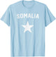 I Love Somalia Minimalist Somalian Flag T-Shirt - T-Shirt | Light Blue