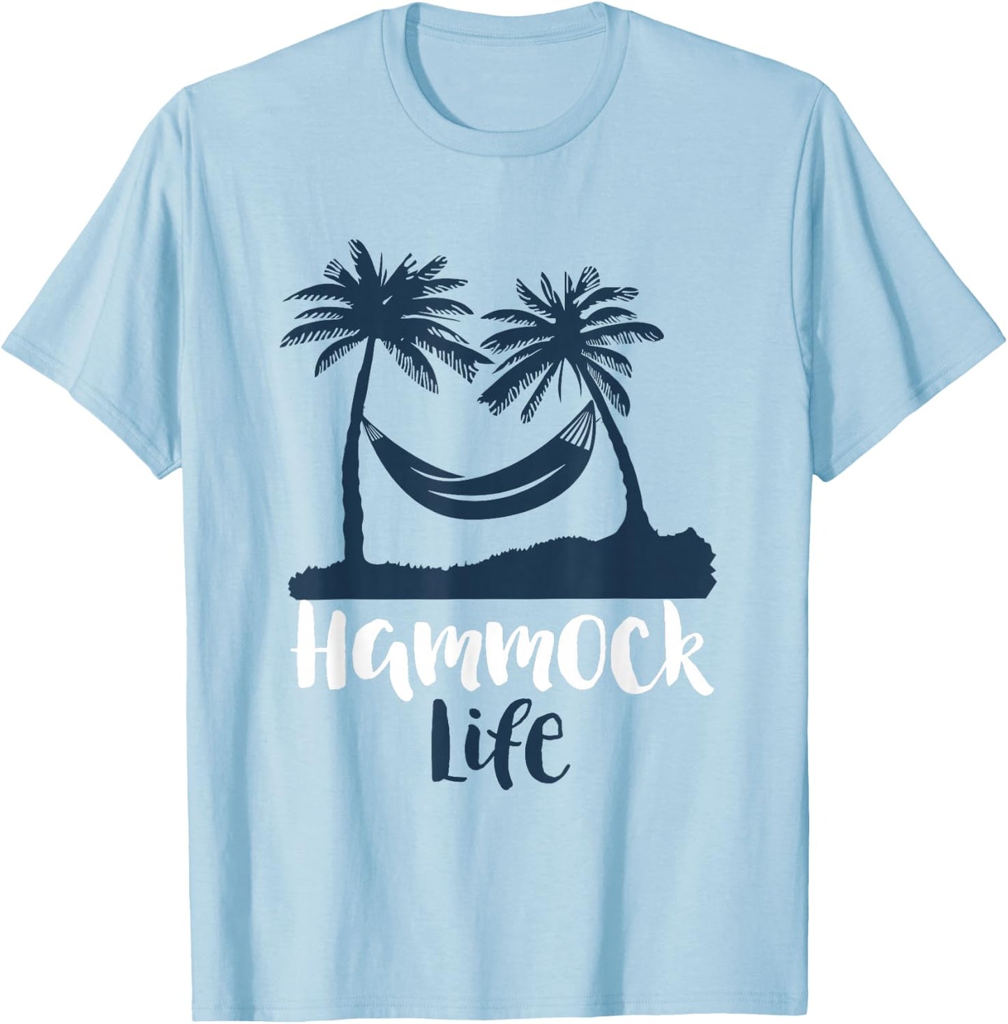 Hammock Life Beach Vacation Relaxation T-Shirt - T-Shirt | Light Blue