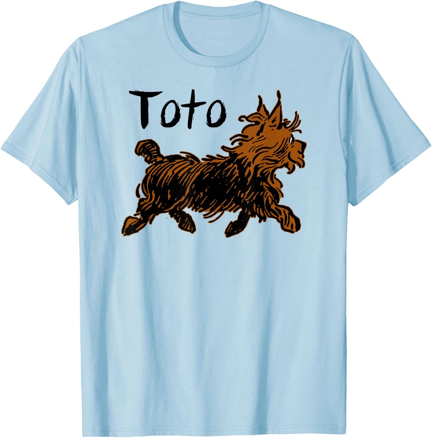Retro Toto Wizard of OZ Dog Shirt Art Design-Funny Fairytale T-Shirt - T-Shirt | Light Blue