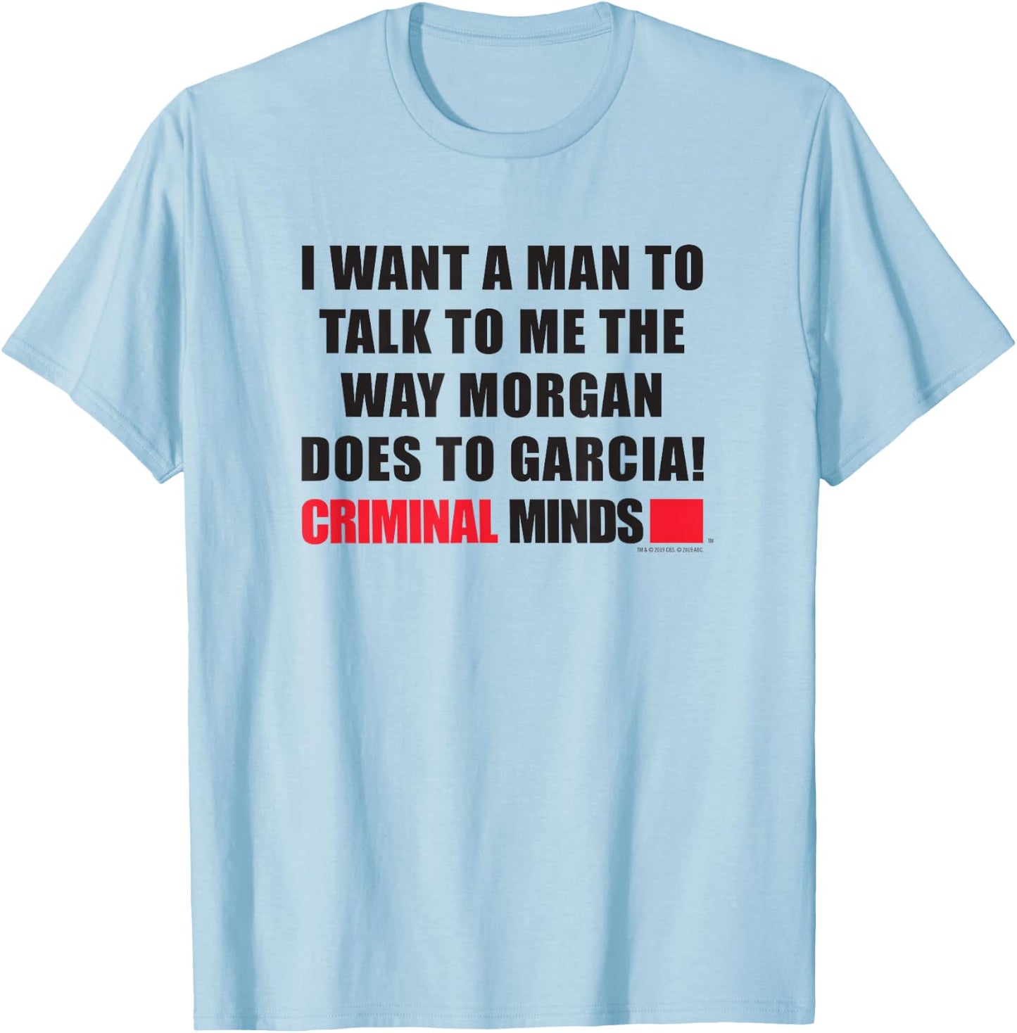 Criminal Minds Morgan and Garcia T-Shirt - T-Shirt | Light Blue