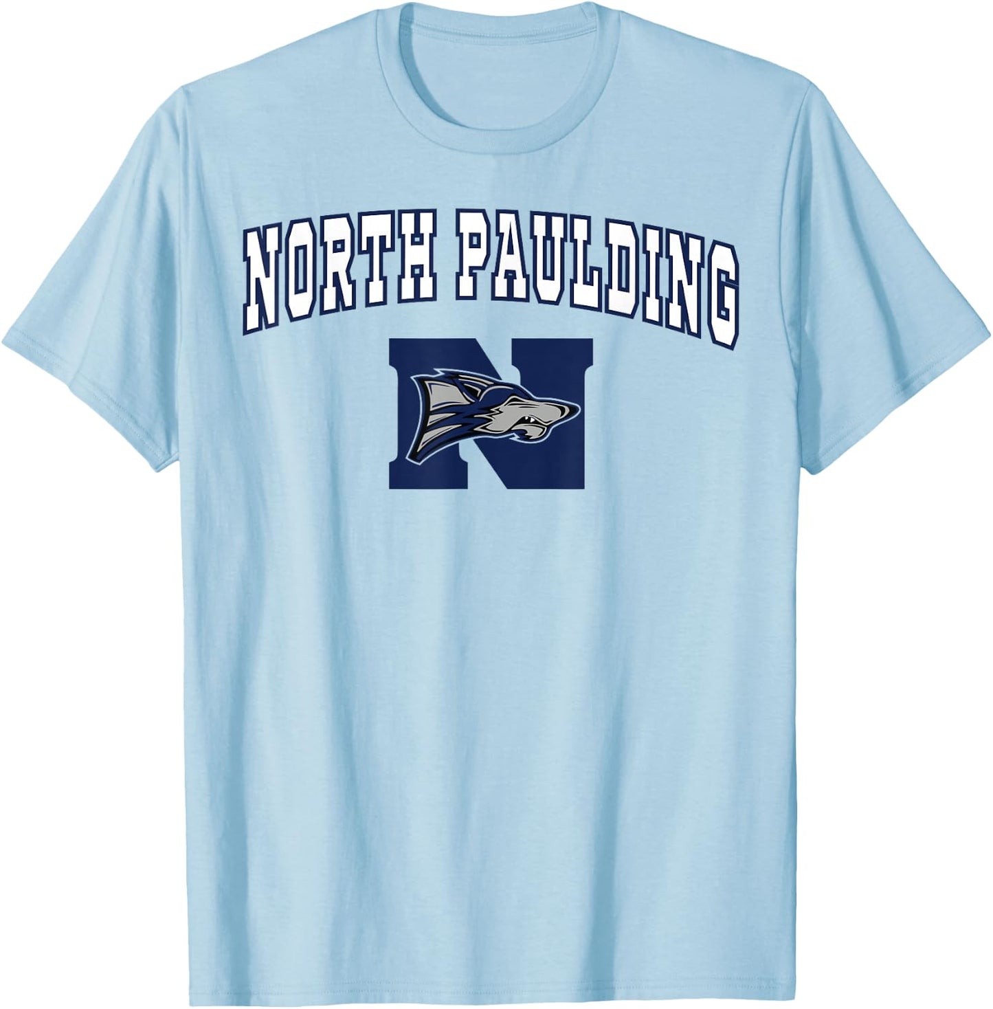 North Paulding High School Wolfpack C2 T-Shirt - T-Shirt | Light Blue