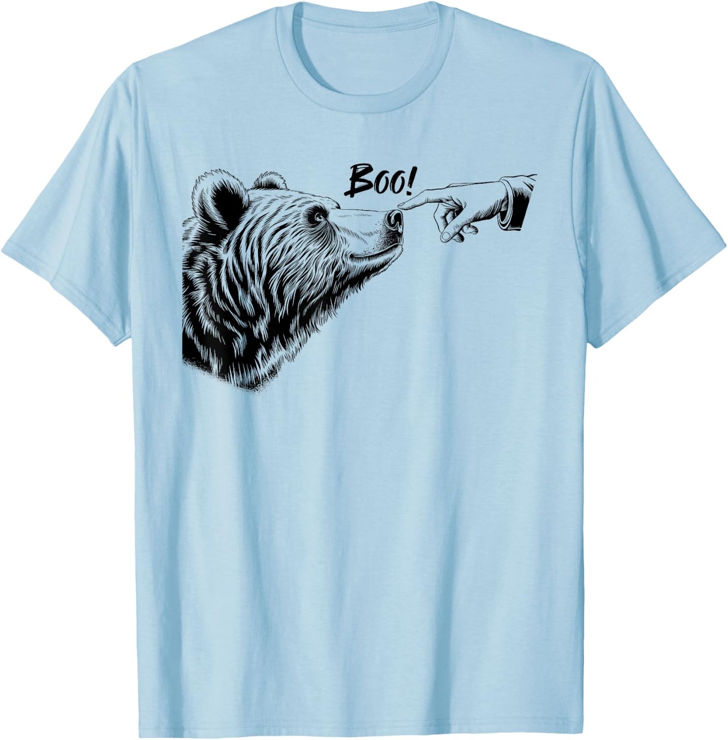 Funny Beer Lover Boop Bear Women Meme Bear Boop T-Shirt - T-Shirt | Light Blue