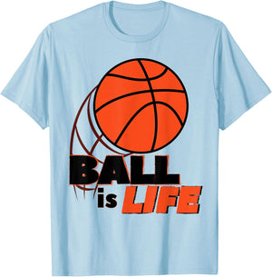 Basketball Ball Player Is Life T-Shirt - T-Shirt | Light Blue