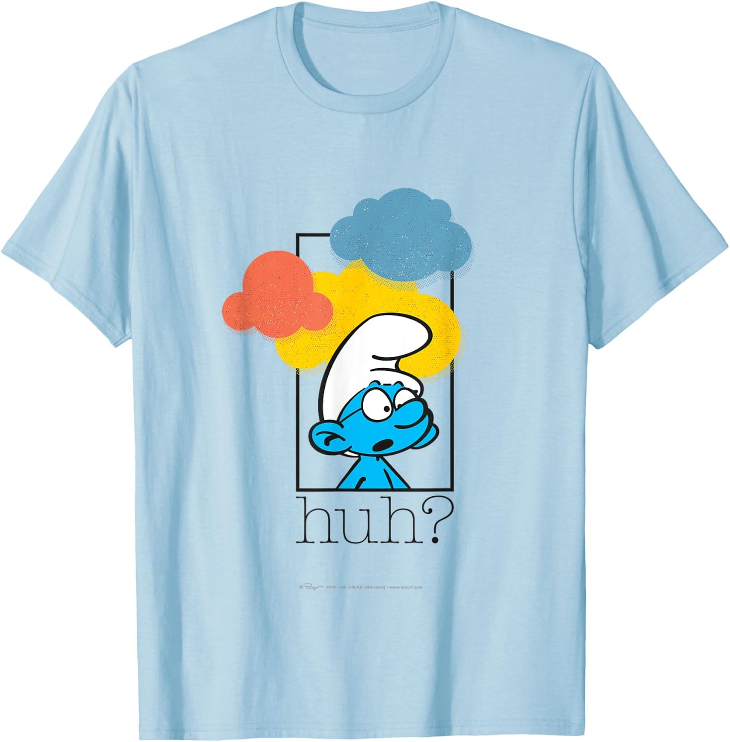 Huh Brainy Smurf T-Shirt - T-Shirt | Light Blue