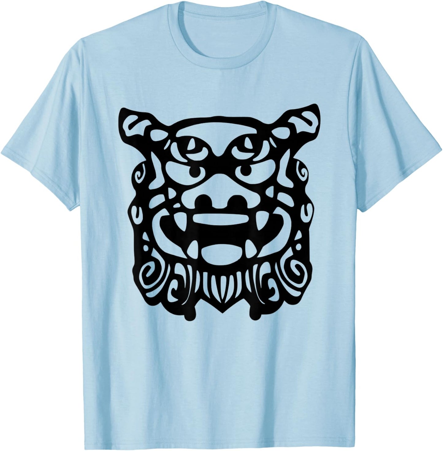 Shisa Japanese Guardian Lion Japan T-Shirt - T-Shirt | Light Blue