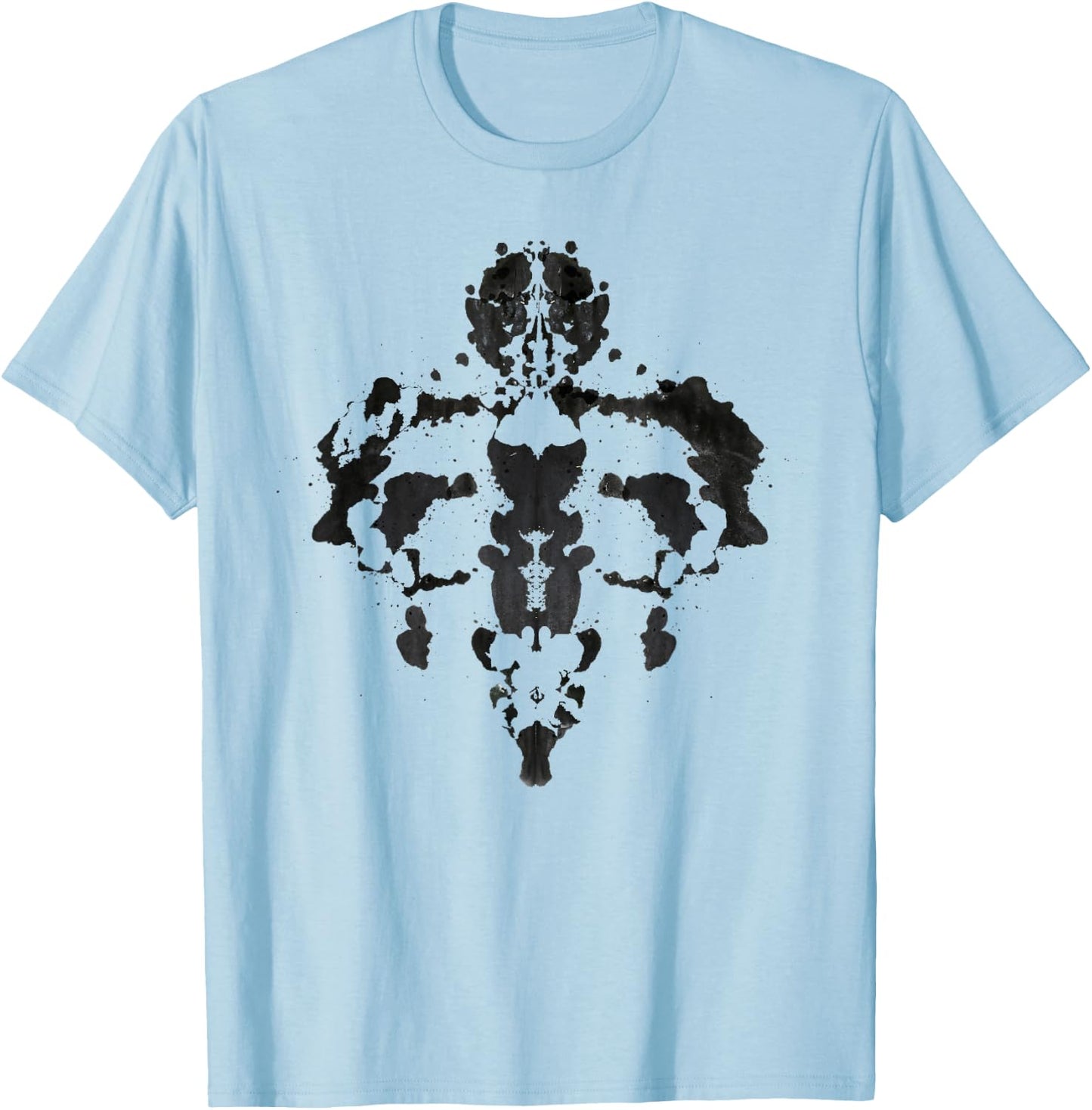 Rorschach Ink Blot Test T Shirt Cool Psychology Gift T-Shirt - T-Shirt | Light Blue