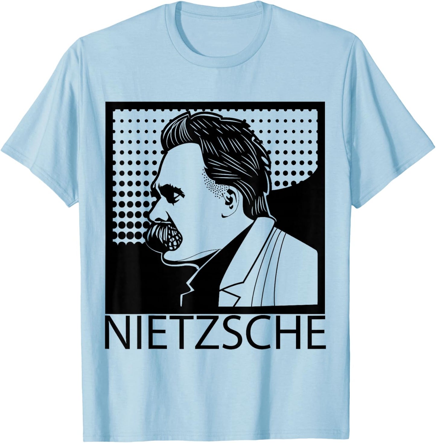 Friedrich Nietzsche Philosopher Philosophy T-Shirt - T-Shirt | Light Blue
