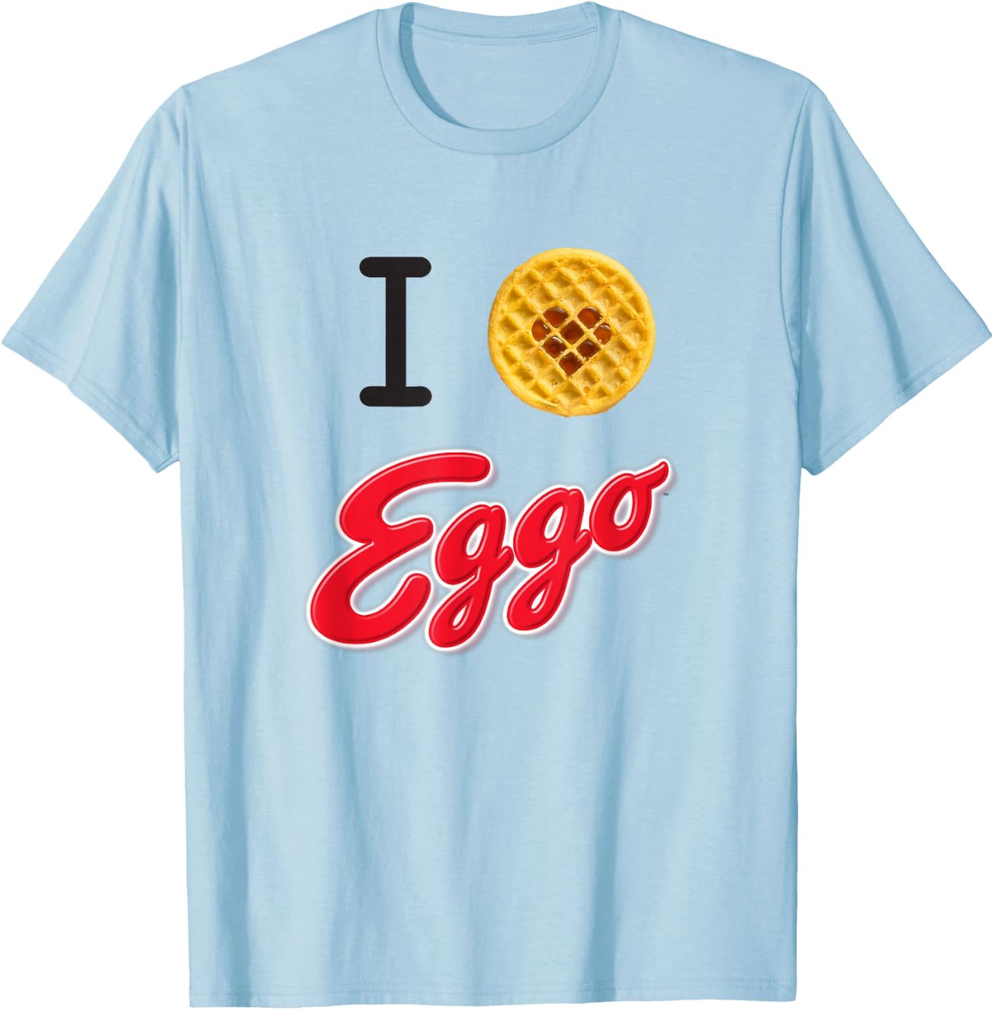 Eggo I Heart Eggo T-Shirt - T-Shirt | Light Blue