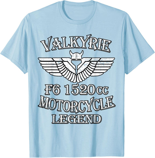 Valkyrie Motorcycle F6 1520cc Motorcycle Legend T-Shirt - T-Shirt | Light Blue