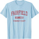 Fairfield Connecticut CT Vintage Athletic Sports Design T-Shirt - T-Shirt | Light Blue