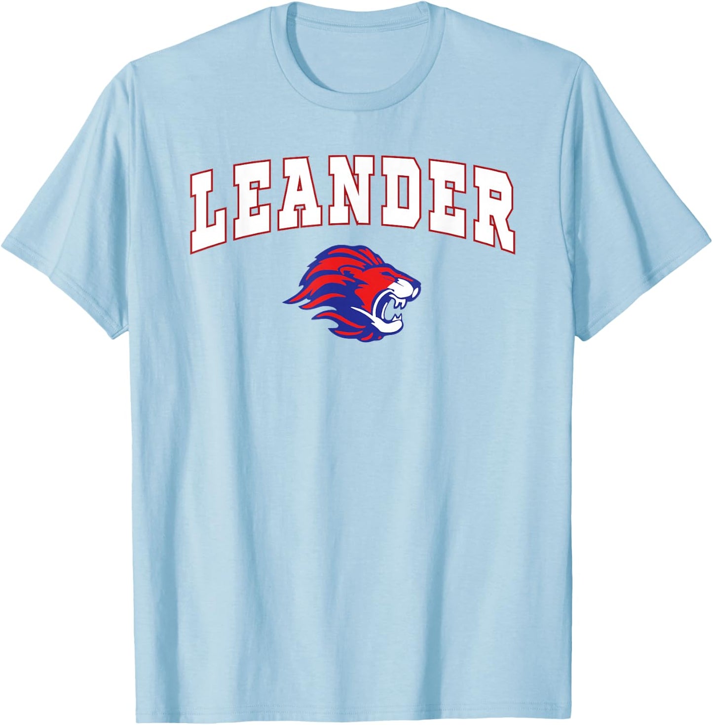 Leander High School Lions C2 T-Shirt - T-Shirt | Light Blue