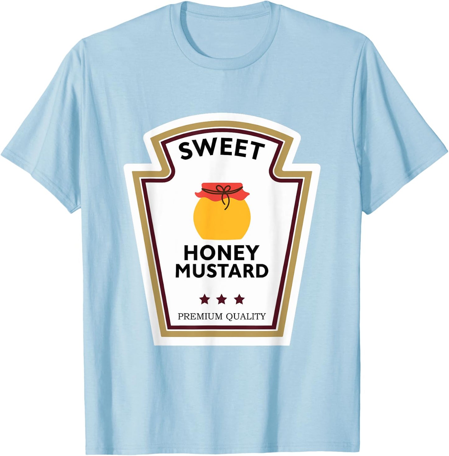 Sweet Honey Mustard Condiment Group Costume T-Shirt - T-Shirt | Light Blue