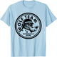 Motorcycle Club with Wolf Design Artwork T-Shirt - T-Shirt | Light Blue