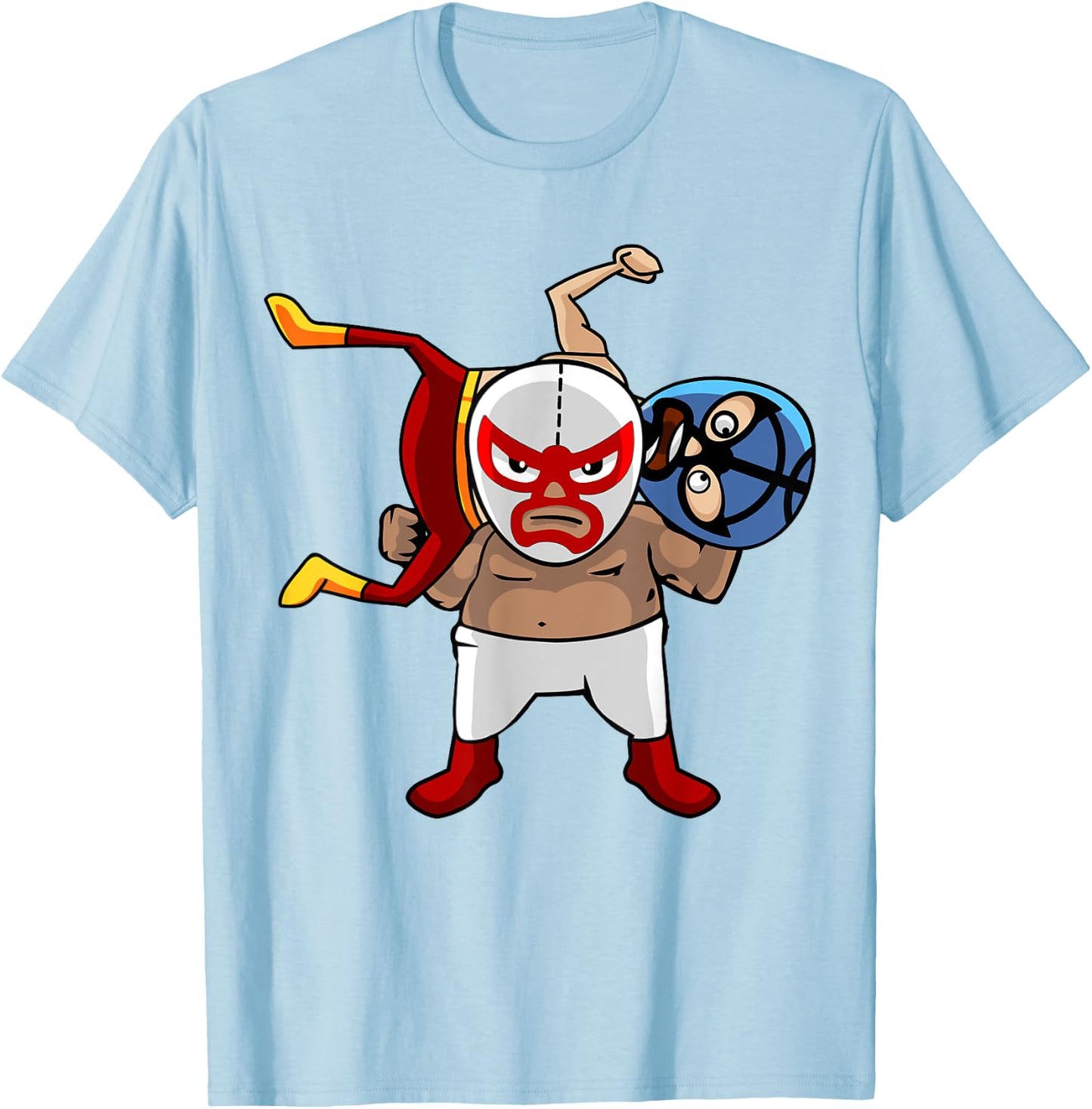 Cool Mexican Wrestling Lucha Libre Mask - Retro Legend T-Shirt - T-Shirt | Light Blue