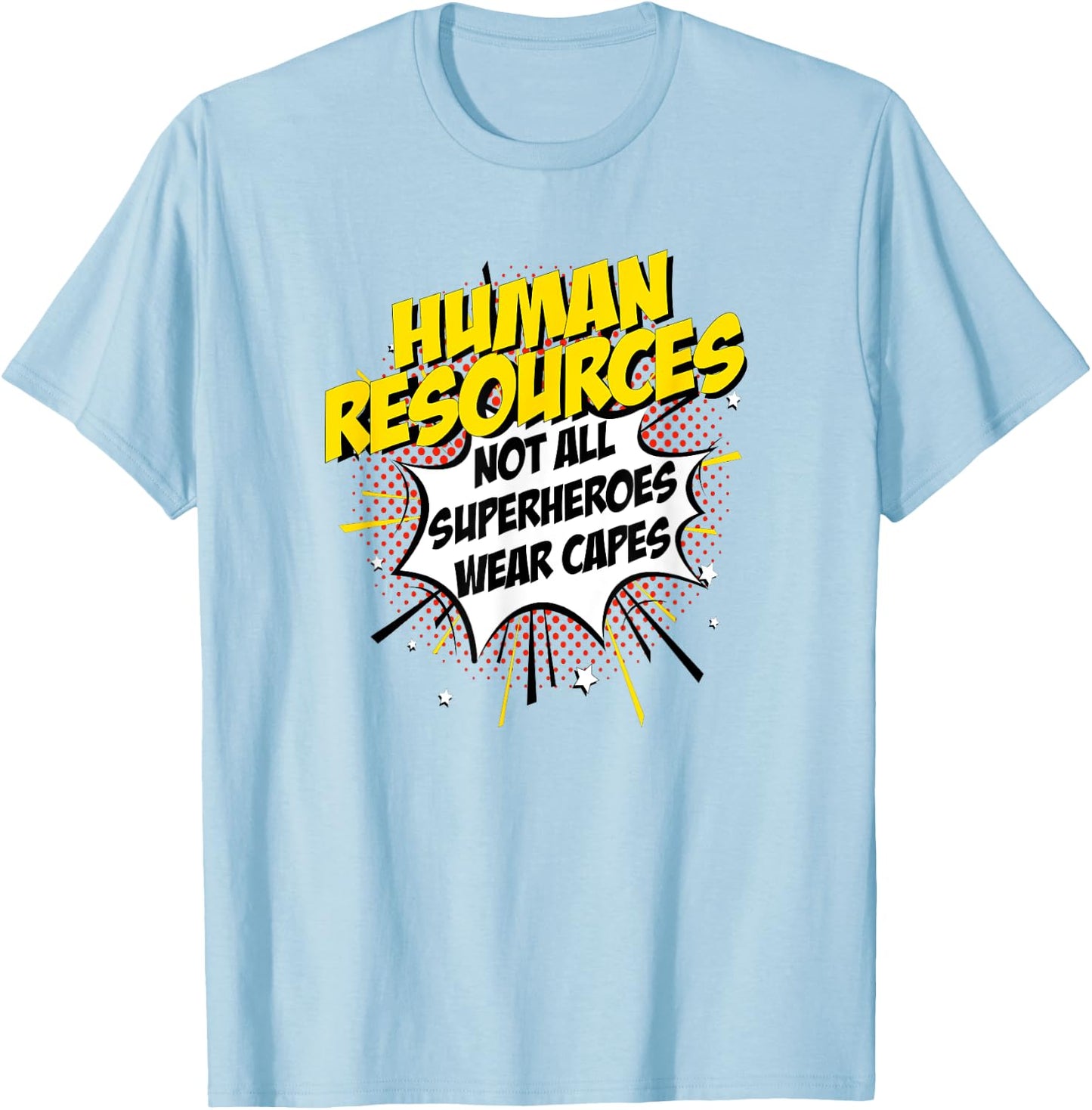 Human Resources Superhero product Funny Comic Gifts Idea T-Shirt - T-Shirt | Light Blue