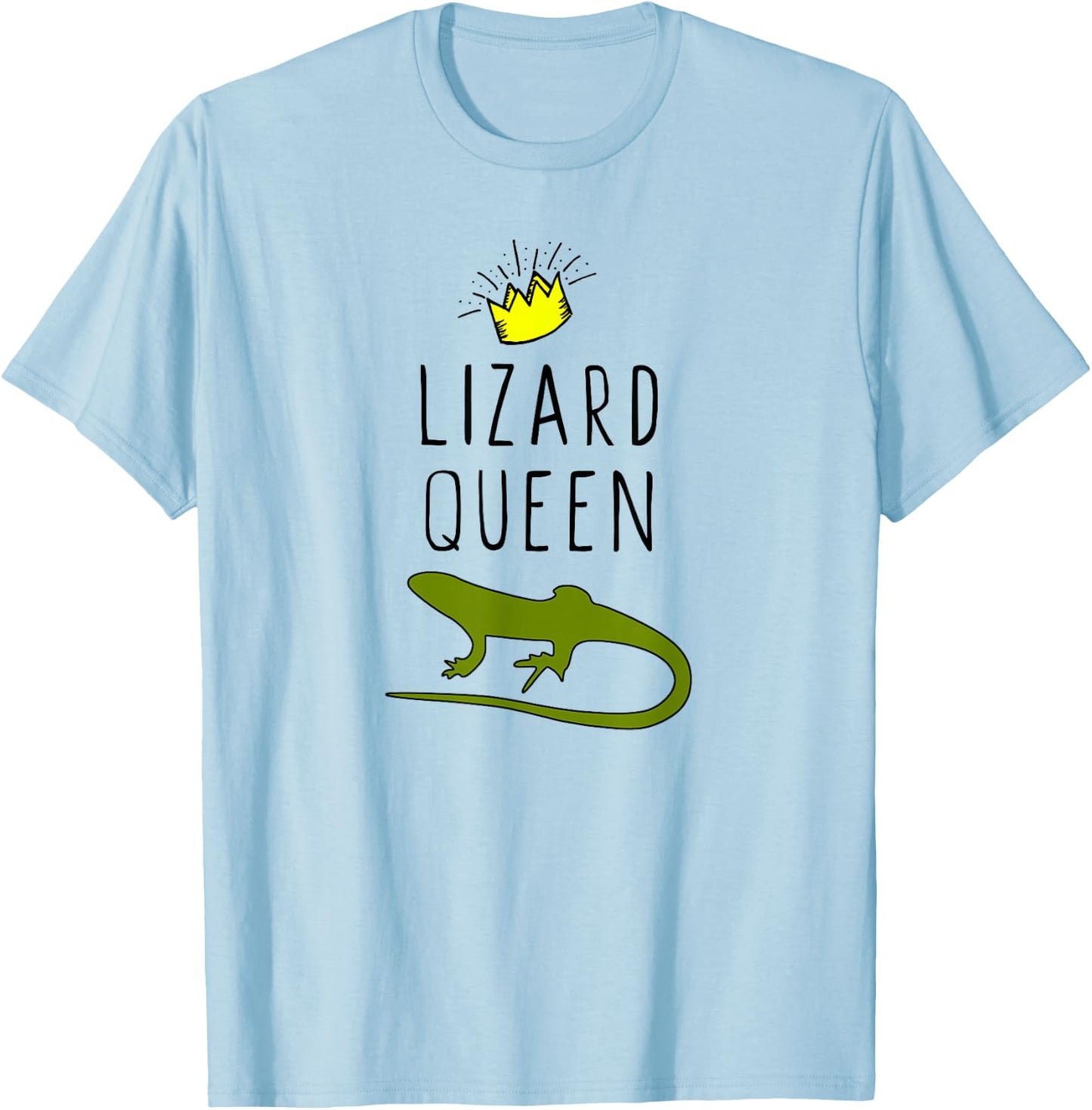 Lizard Queen Funny Lover Gift Christmas T-Shirt - T-Shirt | Light Blue