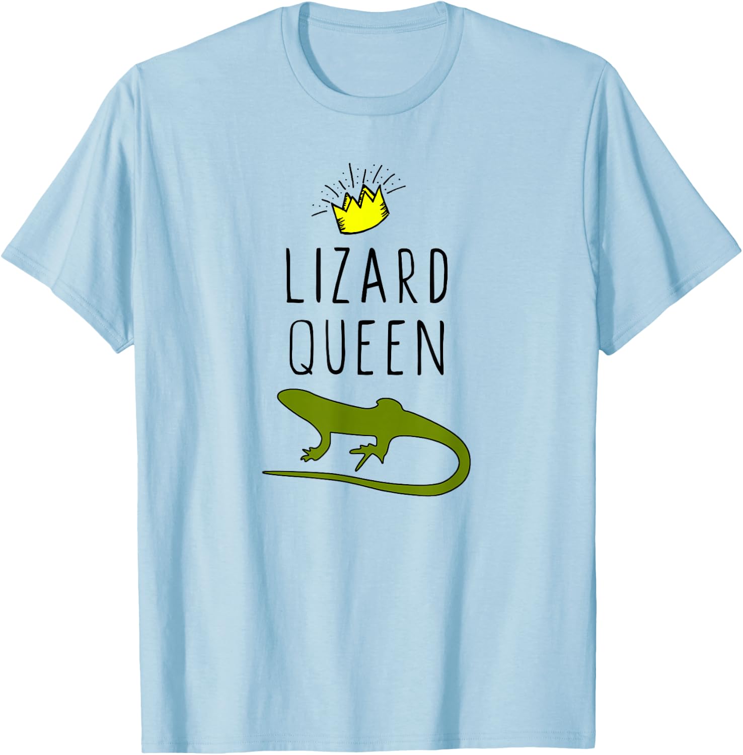 Lizard Queen Funny Lover Gift Christmas T-Shirt - T-Shirt | Light Blue