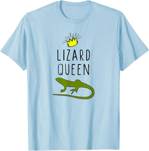 Lizard Queen Funny Lover Gift Christmas T-Shirt - T-Shirt | Light Blue