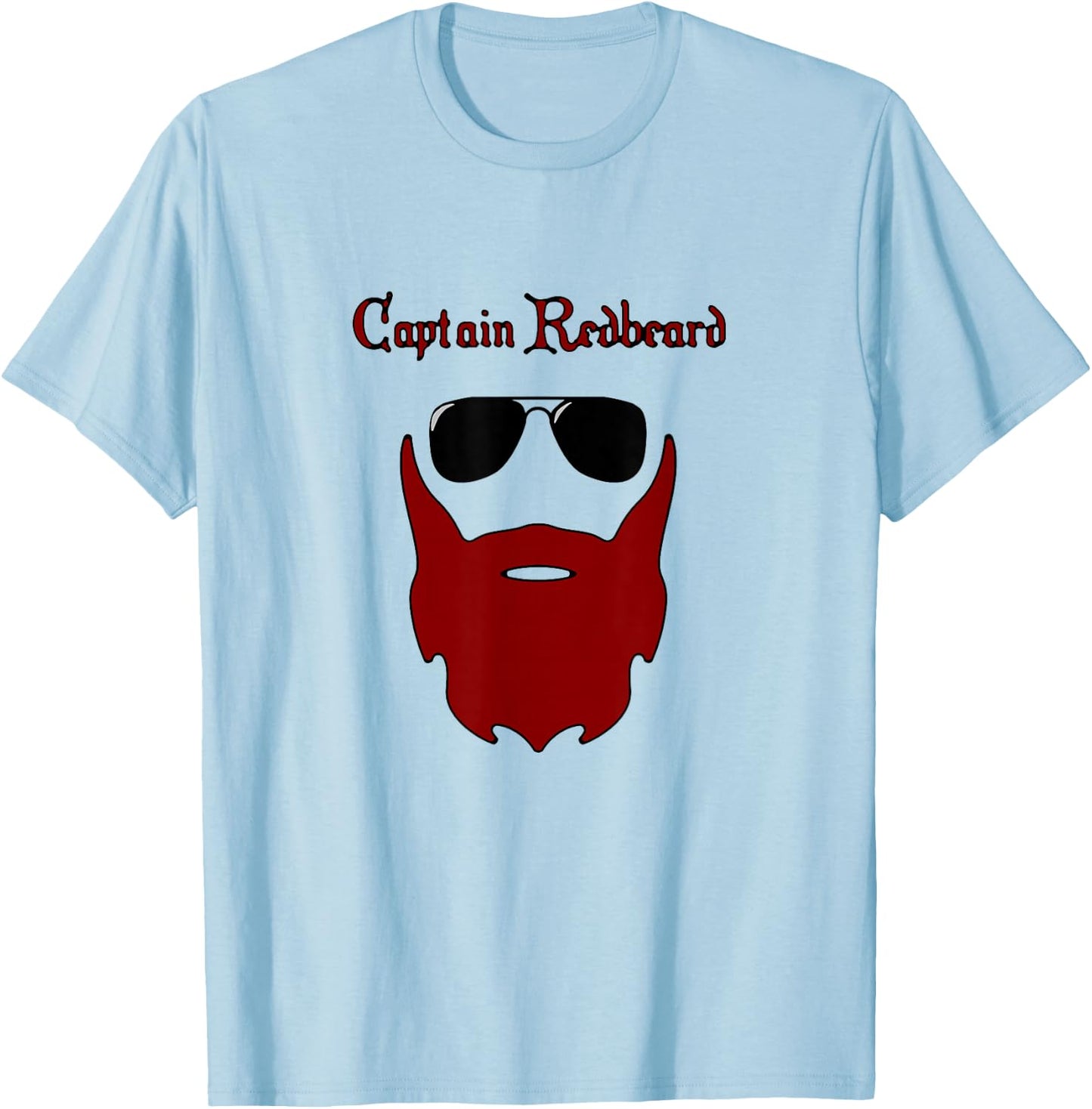 Captain Redbeard for Redhead Aviator T-Shirt - T-Shirt | Light Blue