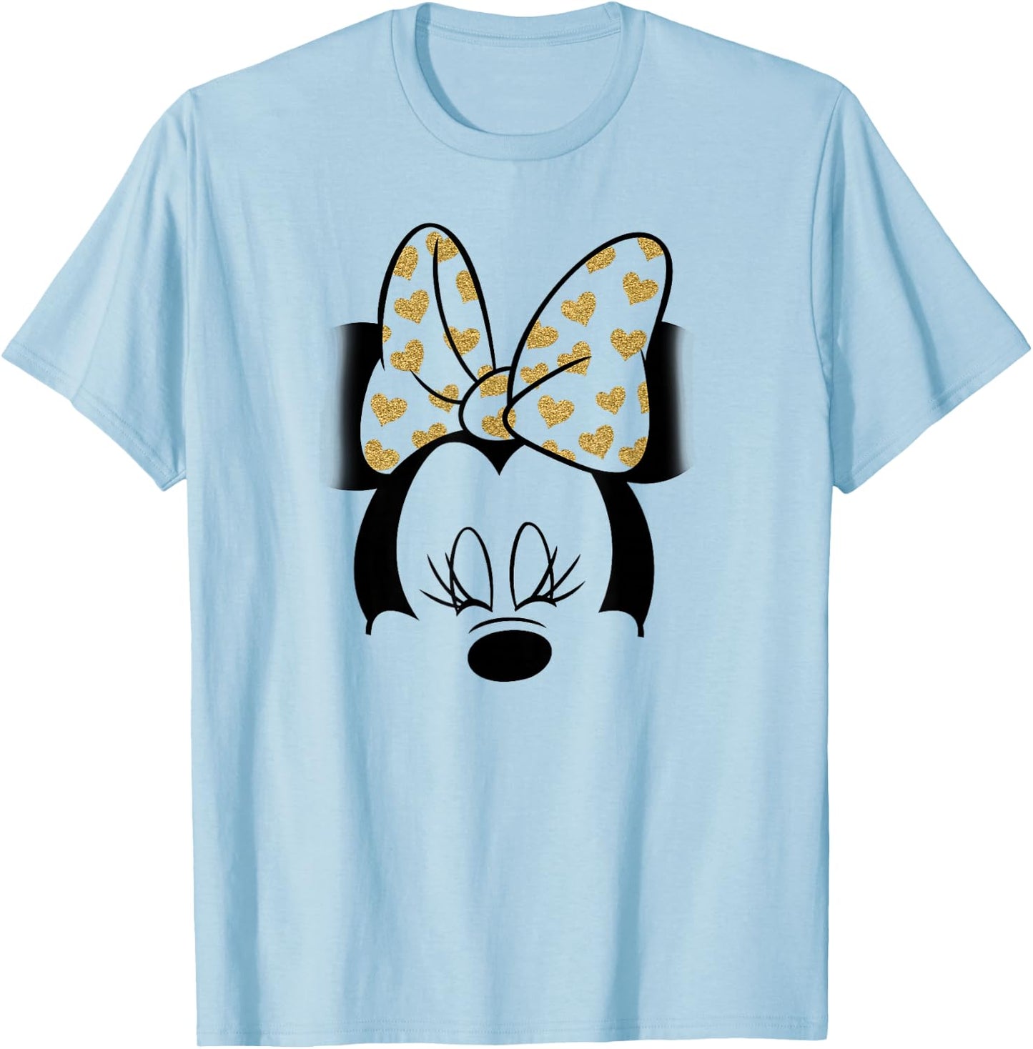 Disney - Minnie Mouse Golden Bow T-Shirt - T-Shirt | Light Blue