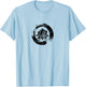 Enso Zen Circle of Enlightenment Lotus Vintage T-Shirt - T-Shirt | Light Blue