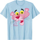 Pink Panther Face Portrait T-Shirt - T-Shirt | Light Blue
