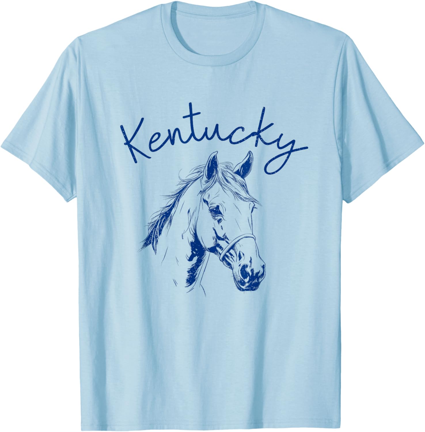 Kentucky Cute Horse Women Girls T-Shirt - T-Shirt | Light Blue