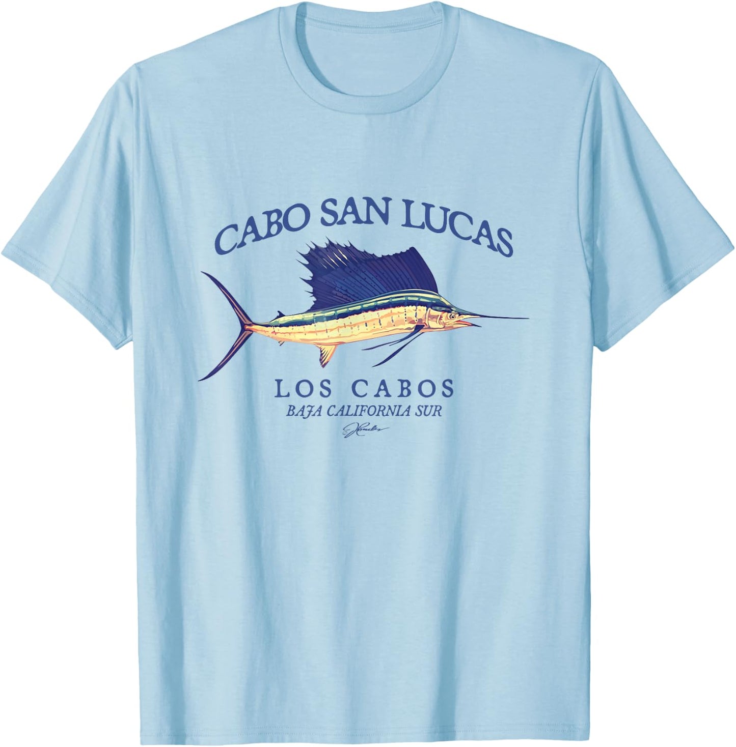 JCombs: Cabo San Lucas, Los Cabos, Sailfish T-Shirt - T-Shirt | Light Blue