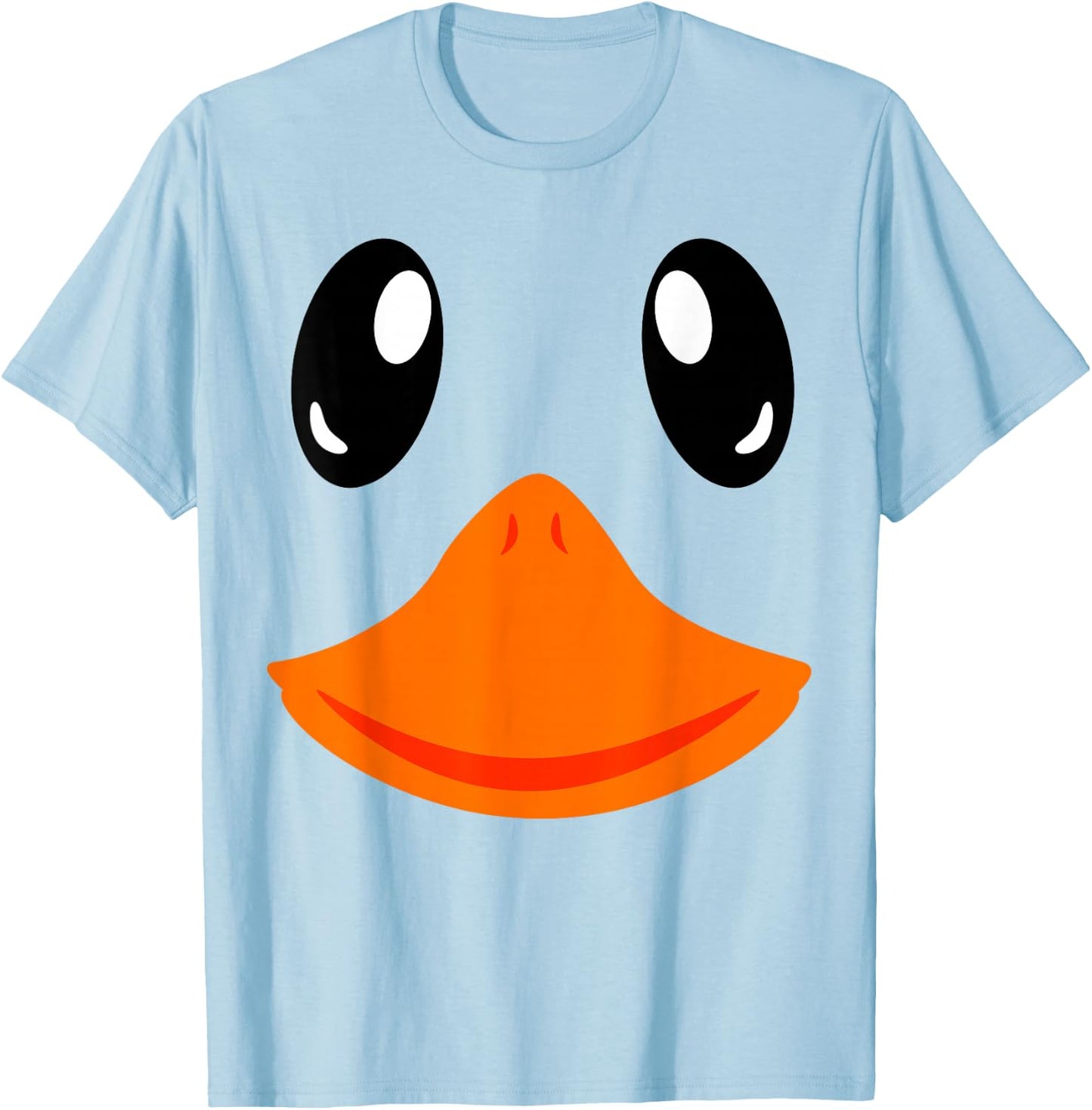 Matching Group Outfit Cute Halloween Goose Costume Duck Face T-Shirt - T-Shirt | Light Blue