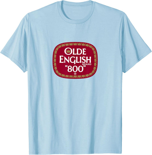 Olde English 800 Beer Shirt (Official) T-Shirt - T-Shirt | Light Blue