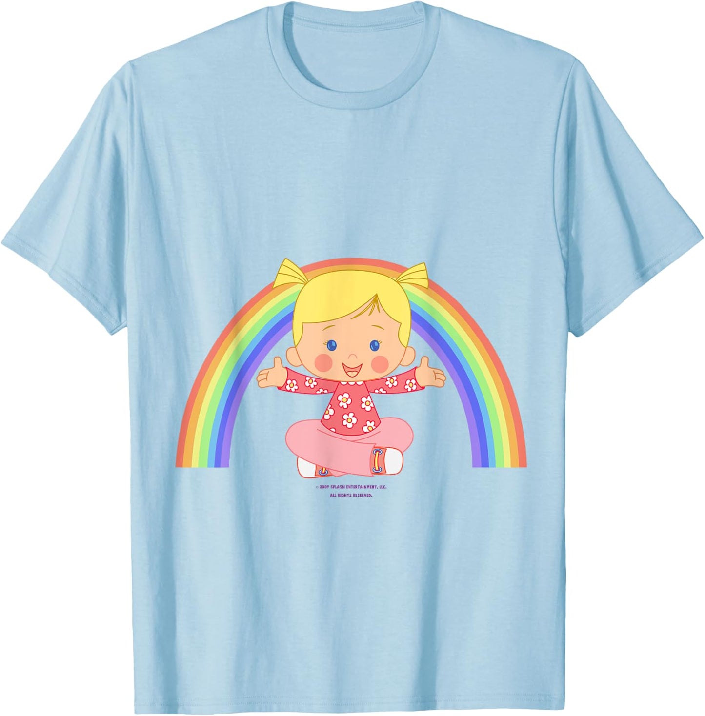 Chloe's Closet: Rainbow T-Shirt - T-Shirt | Light Blue