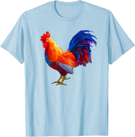 Rooster Country Decor Chicken Gallo Gifts Rooster T-Shirt - T-Shirt | Light Blue