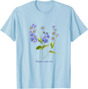 Forget me not flower T-Shirt - T-Shirt | Light Blue