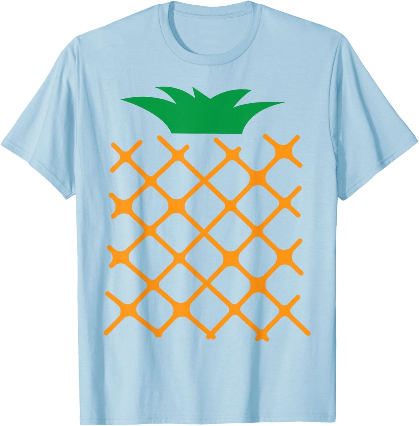 Pineapple Halloween Matching Fruit Group Costume Shirt T-Shirt - T-Shirt | Light Blue