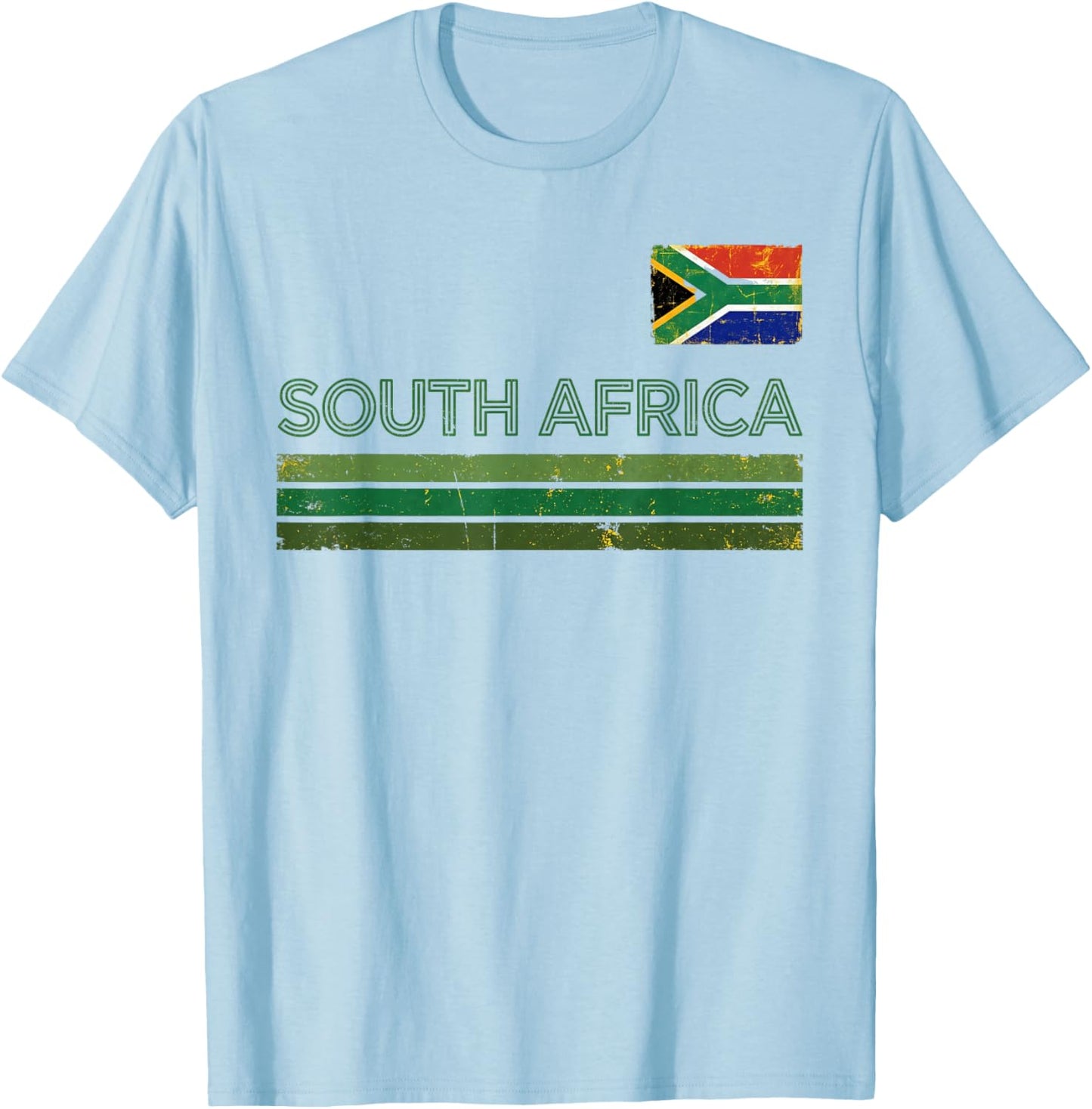 South Africa Retro Vintage Jersey Capetown African T-Shirt - T-Shirt | Light Blue