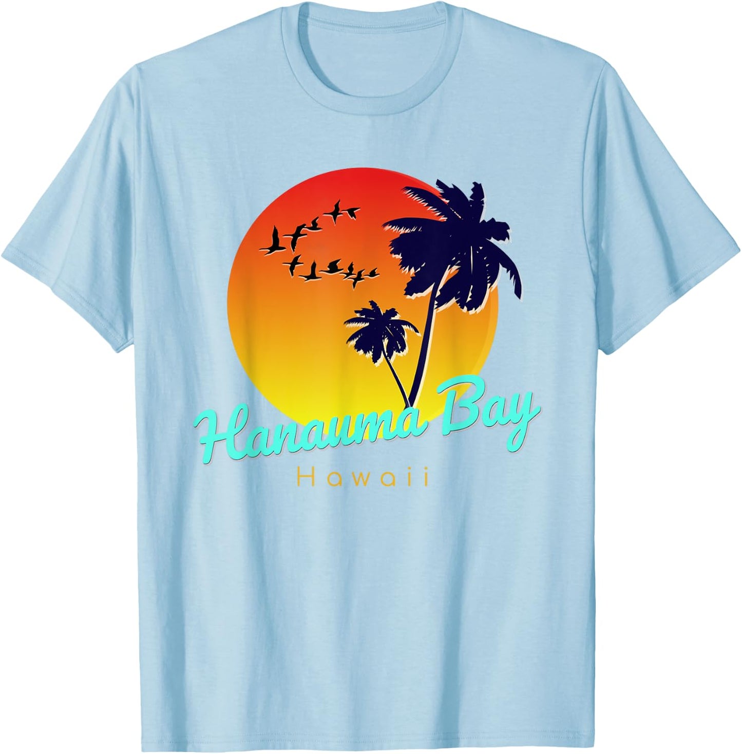 Hanauma Bay | Hawaii surfing beach T-Shirt - T-Shirt | Light Blue