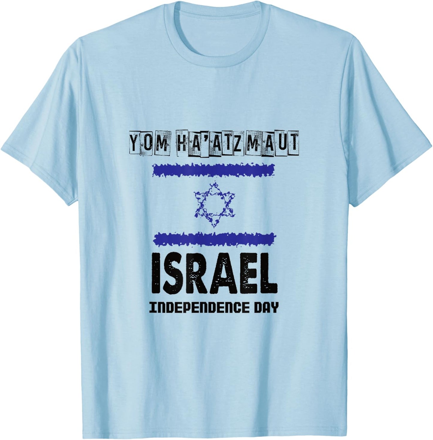 Yom Ha'atzmaut Israel's Independence Victory Day T-Shirt - T-Shirt | Light Blue